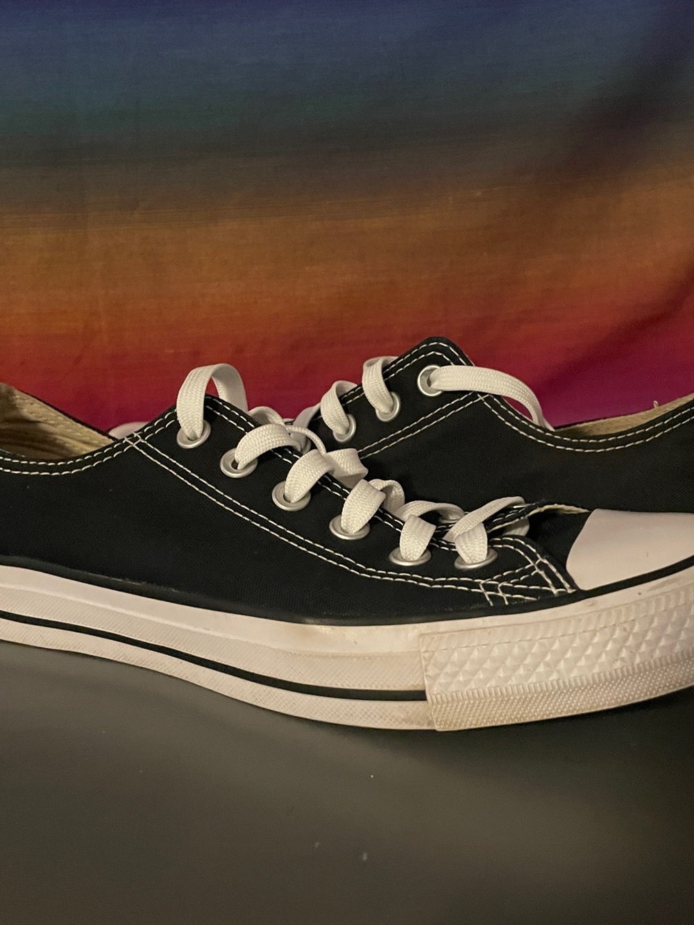 Converse Chuck Taylor All Star Black Low Top Canvas Sneakers Unisex M7 W9 - Picture 3 of 12